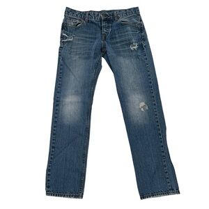 Aeropostale Slim Straight Button Fly Distressed Jeans Size 30 x 32 Men’s